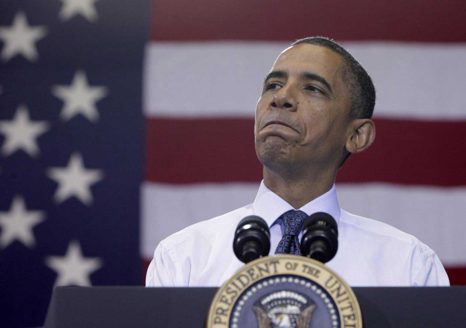 Barack Obama au micro en 2011